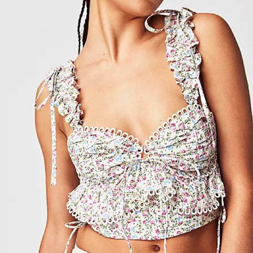 For Love and Lemons Gaia Crop Top NWT